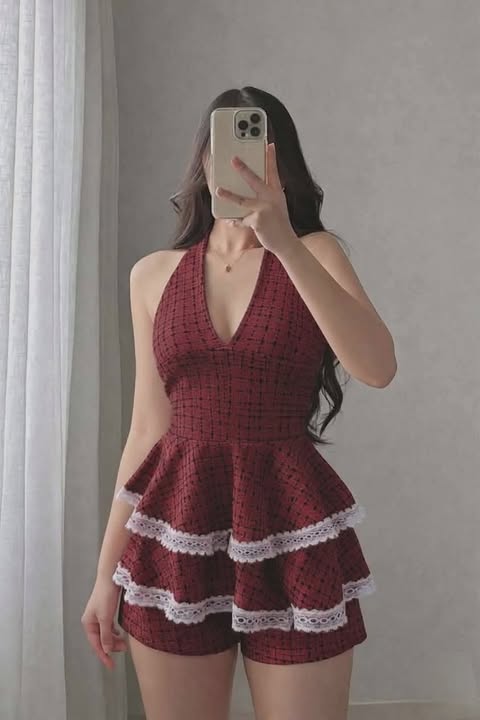Jami Halter Lace Top and Shorts Coords
