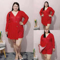 Plus Size Lucille Longsleeve Romper