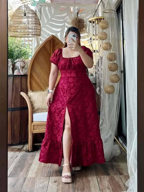 Plus Size Elizabeth Maxi Slit Dress