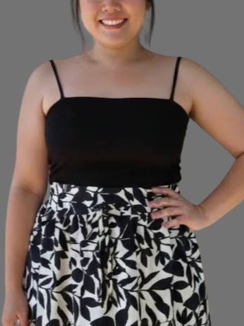 Plus Size Baba Top Double Lining Front and Back