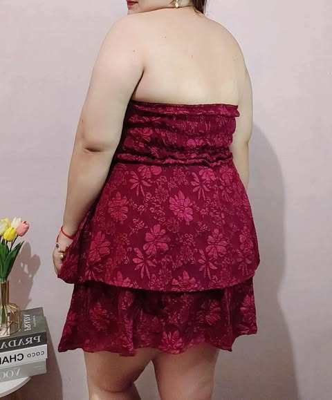 Plus Size Honey Tube Layered Mini Dress
