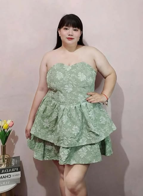 Plus Size Honey Tube Layered Mini Dress