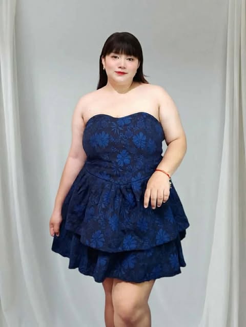 Plus Size Honey Tube Layered Mini Dress