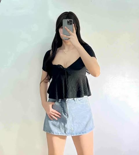 Behati Peplum Top