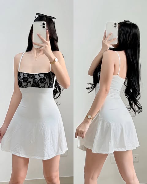 Tracy Spag Lace Mini Dress