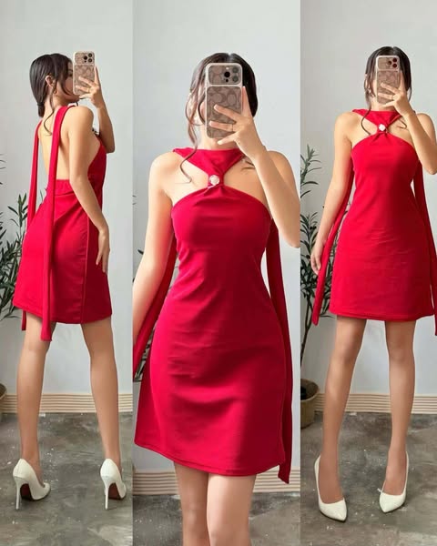 Katniss Halter Mini Dress