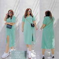 Plus Size Camille Slit Dress With Shorts