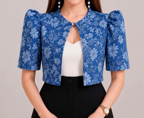 Plus Size Josephine Filipiniana Bolero Top