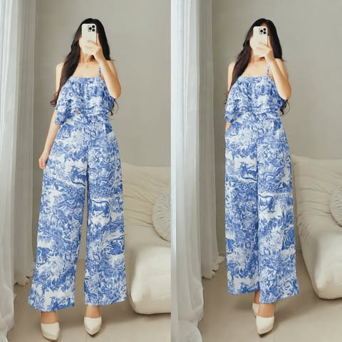 Atasha Layered Top and Pants Coords