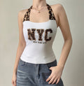 Baddie Halter Top Double Lining Front