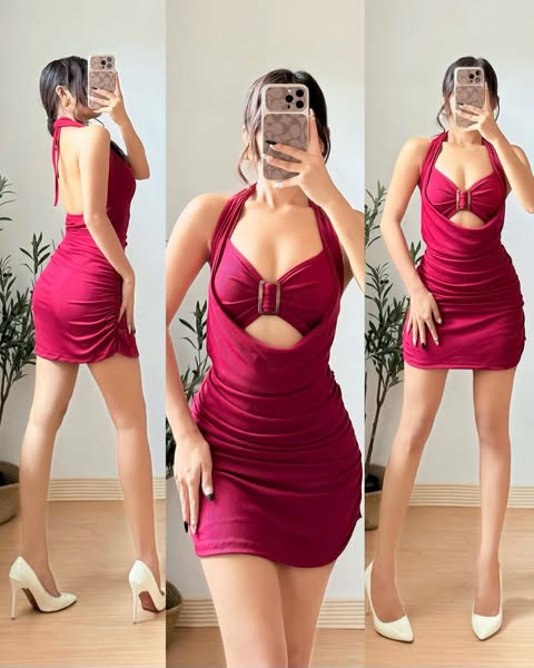 Lyka Backless Bodycon Mini Dress