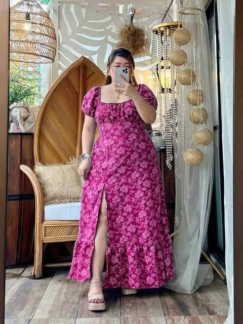 Plus Size Elizabeth Maxi Slit Dress