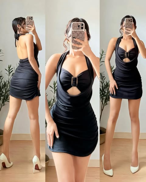 Lyka Backless Bodycon Mini Dress