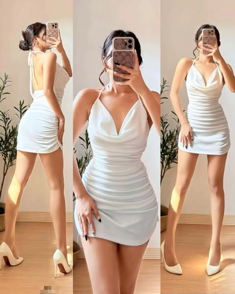 Jyka Cowl Bodycon Mini Dress