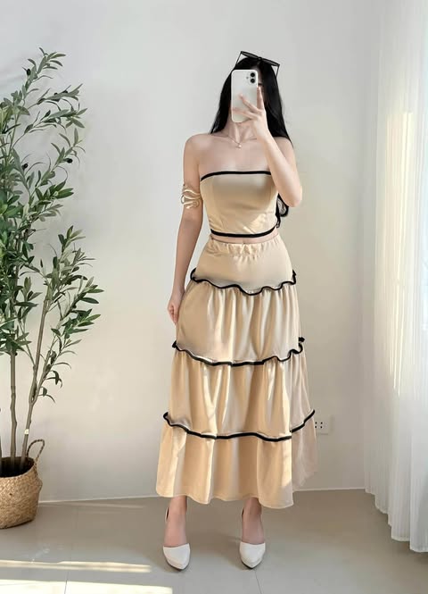 Chelsea Tube Top and Maxi Skirt Coords
