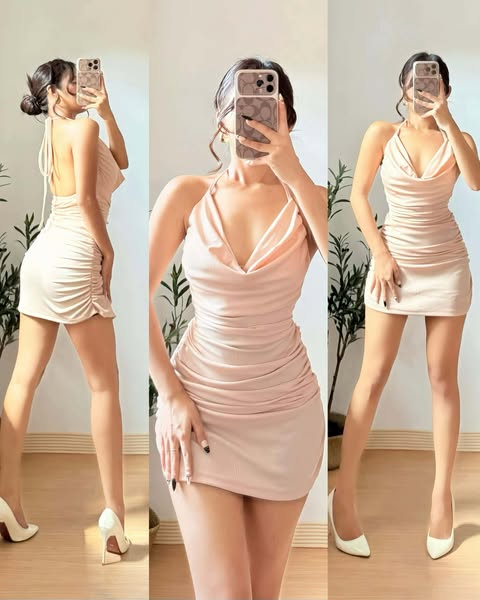 Lyka Backless Bodycon Mini Dress