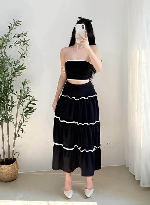 Chelsea Tube Top and Maxi Skirt Coords
