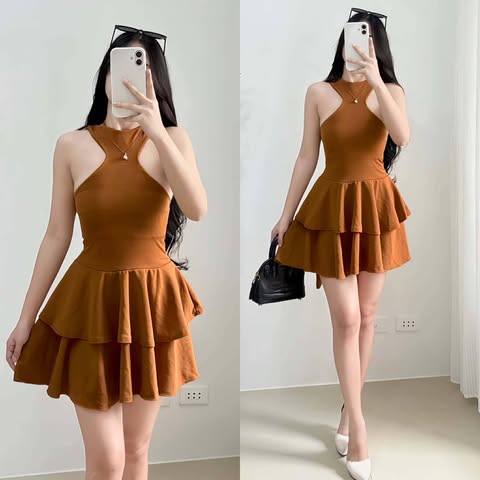 Zela Halter Mini Dress