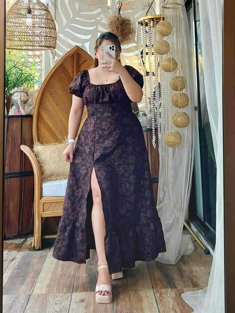 Plus Size Elizabeth Maxi Slit Dress