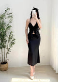 Jasmine Padded Ruffles Top and Skirt Coords