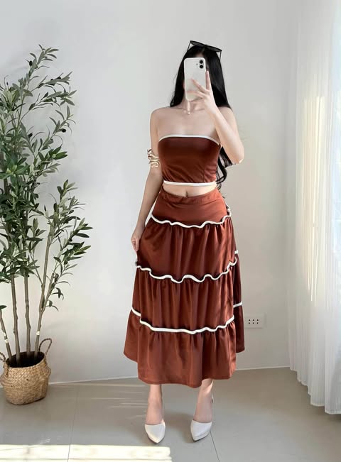 Chelsea Tube Top and Maxi Skirt Coords