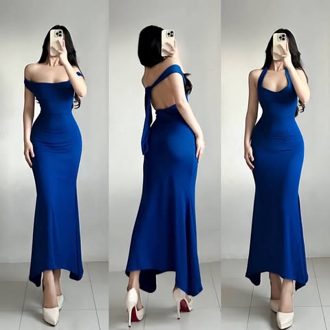 Bella Two Way Halter Bodycon Maxi Dress