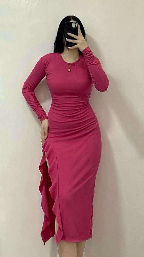 Midi Bodycon Slit Dress