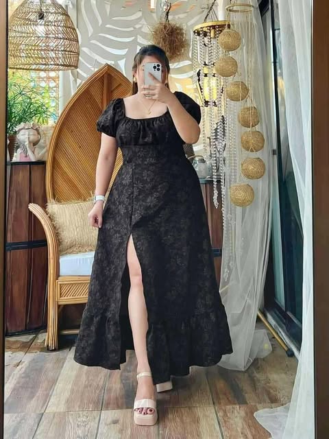 Plus Size Elizabeth Maxi Slit Dress