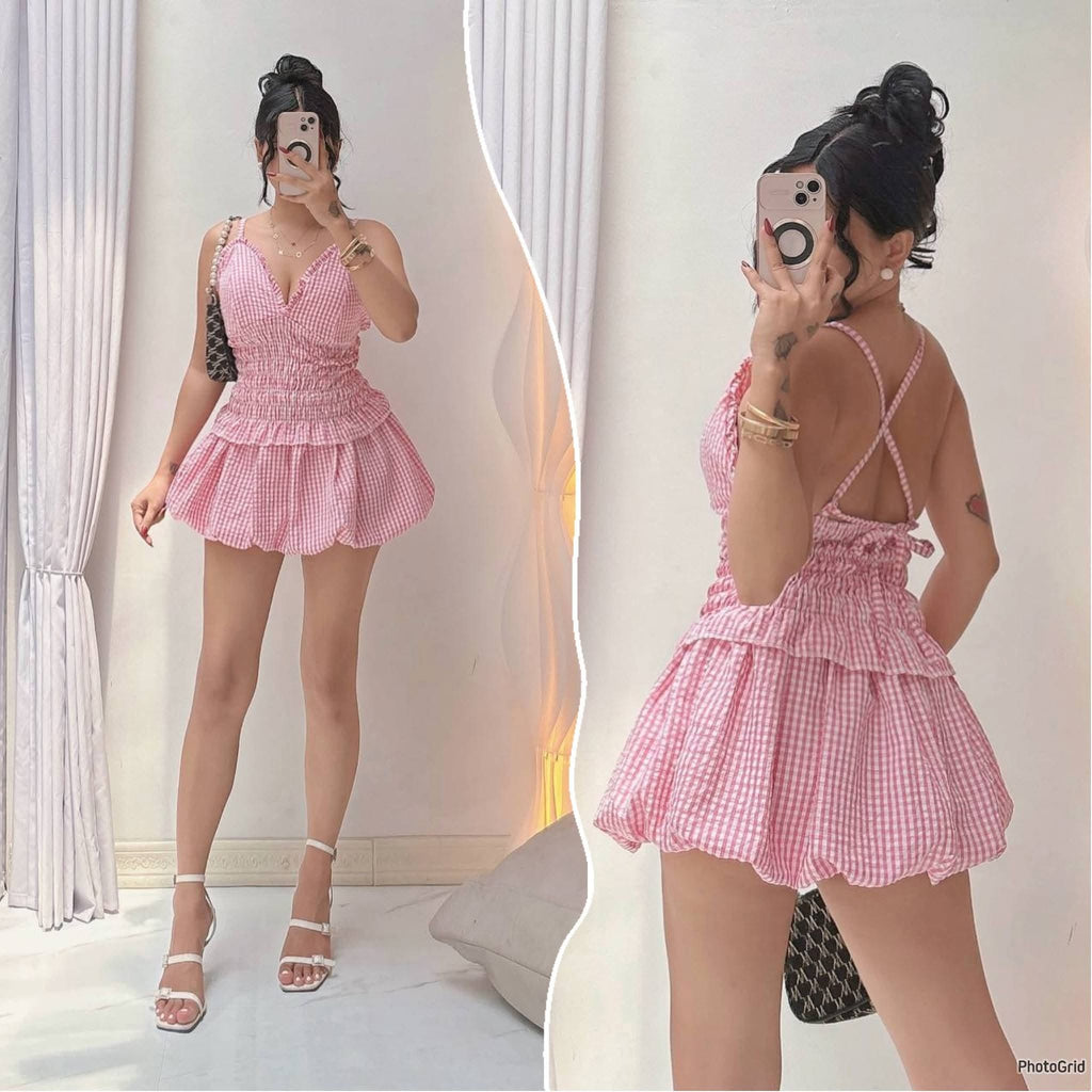Olga Padded Top and Balloon Skirt Coords