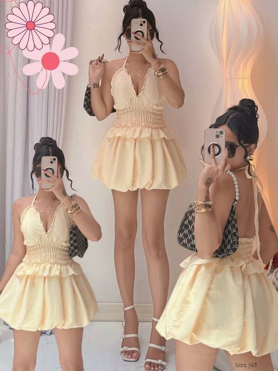 Olga Padded Top and Balloon Skirt Coords