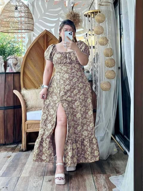 Plus Size Elizabeth Maxi Slit Dress