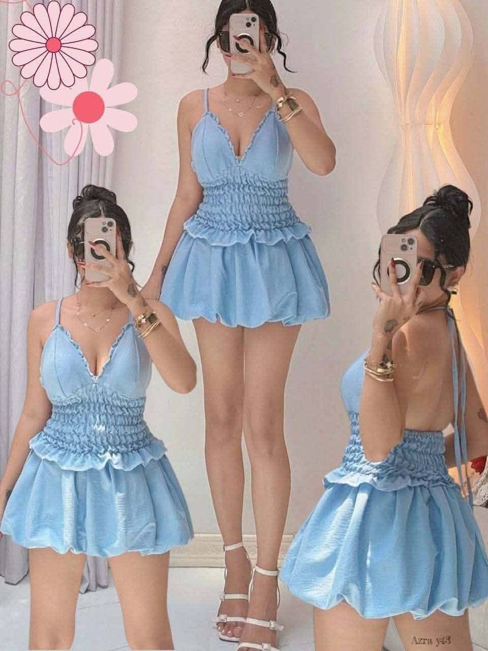 Olga Padded Top and Balloon Skirt Coords
