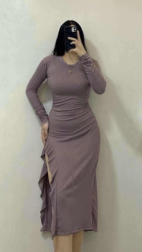 Midi Bodycon Slit Dress