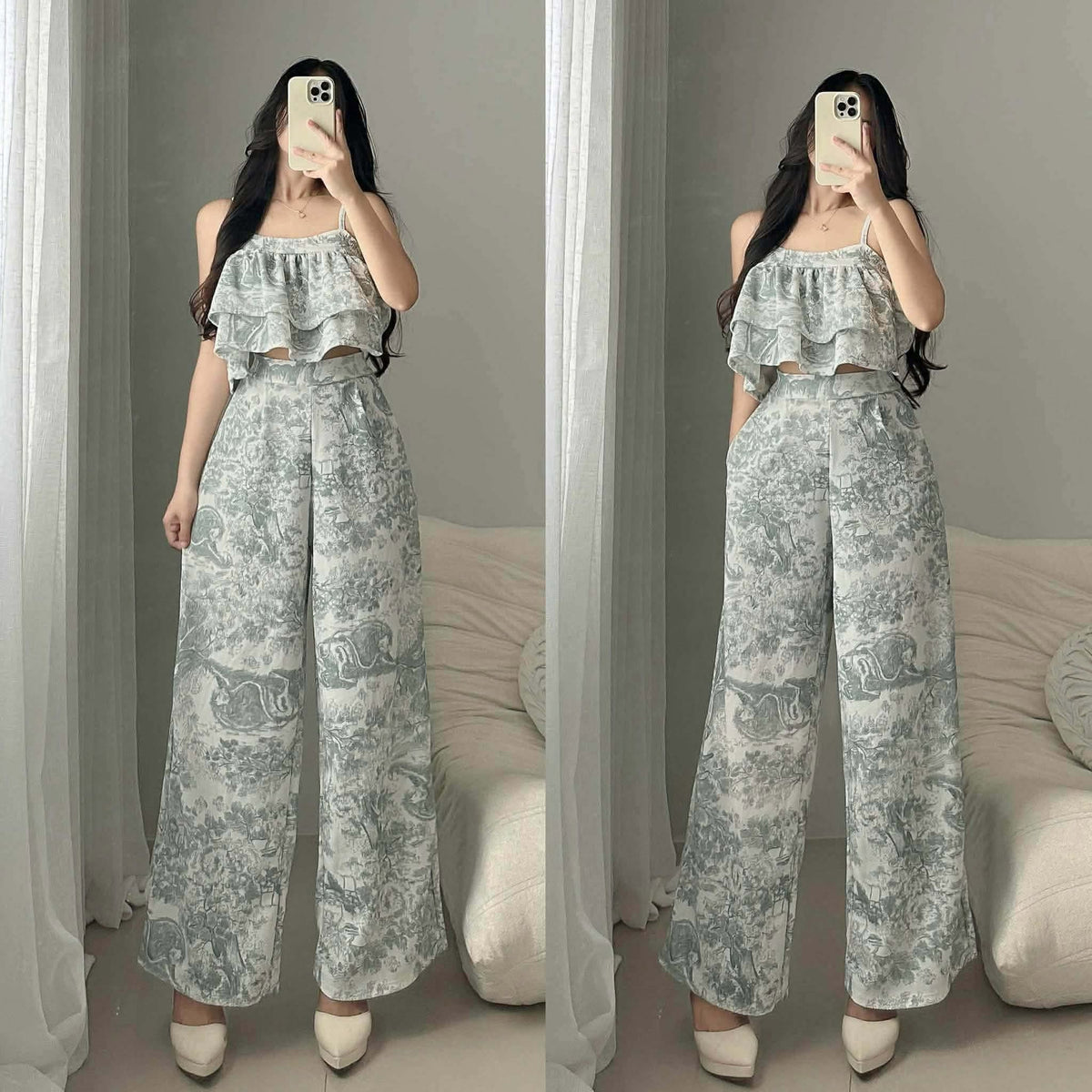 Atasha Layered Top and Pants Coords
