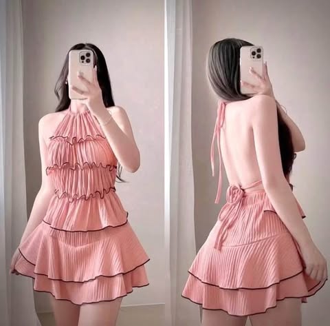 Alice Backless Halter Top and Skort Coords