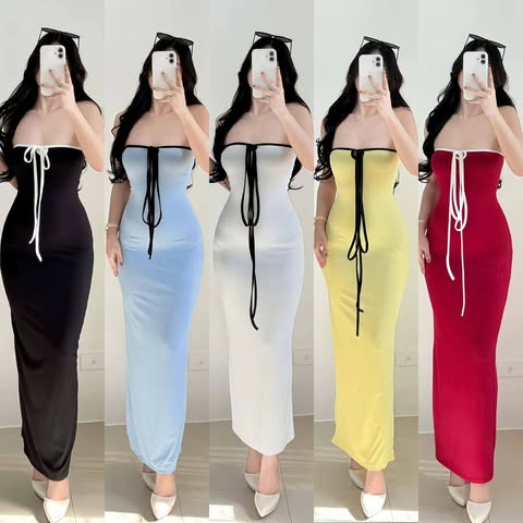 Trisha Two Way Bodycon Maxi Dress