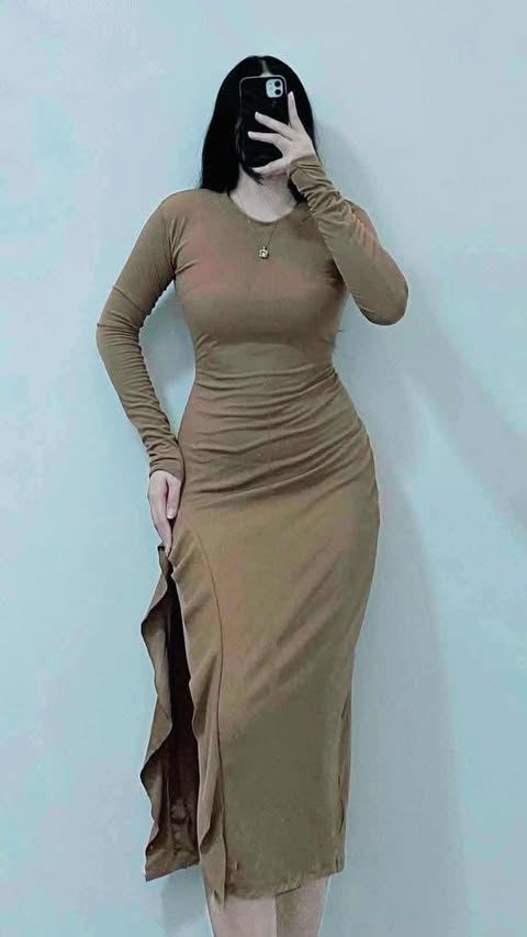 Midi Bodycon Slit Dress