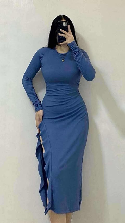 Midi Bodycon Slit Dress
