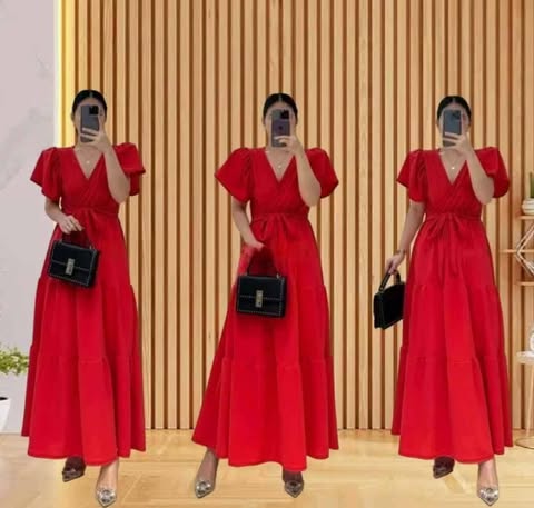 Leyra Puff Maxi Dress