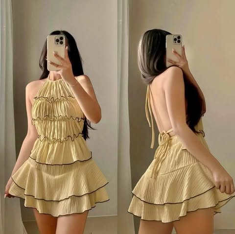 Alice Backless Halter Top and Skort Coords