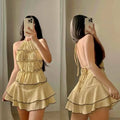 Alice Backless Halter Top and Skort Coords