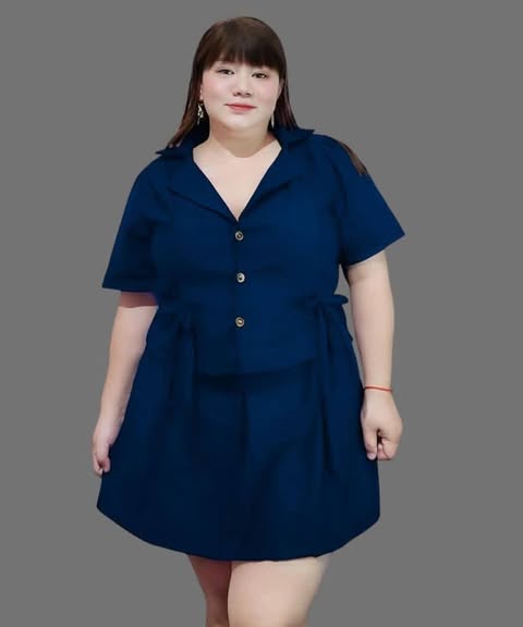 Plus Size Lila Ribbon Top and Skort Coords :