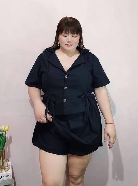 Plus Size Lila Ribbon Top and Skort Coords :