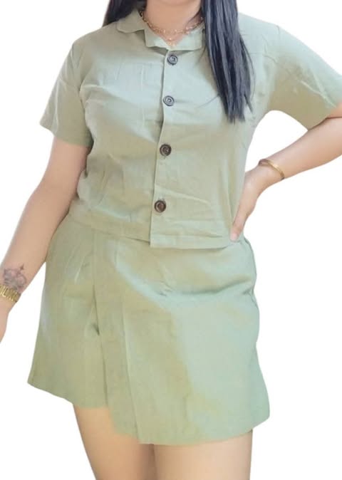 Plus Size Cathy Polo Top And Skorts Coords