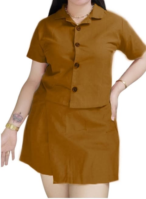 Plus Size Cathy Polo Top And Skorts Coords