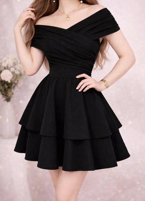Barbie Offshoulder Mini Dress