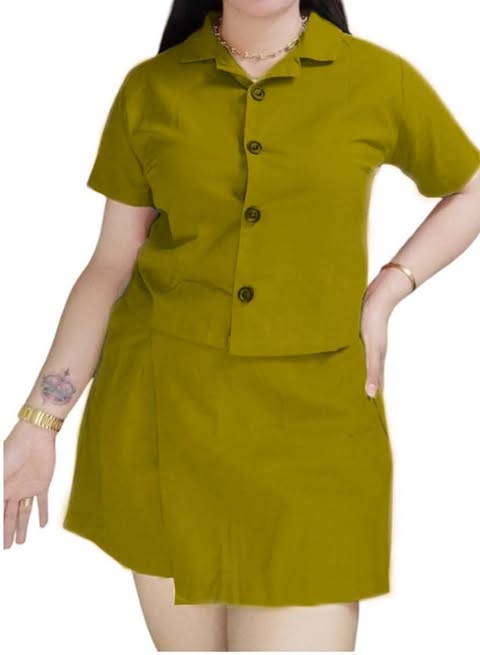 Plus Size Cathy Polo Top And Skorts Coords