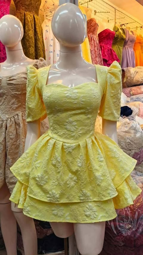 Andrea Puff Layered Mini Dress