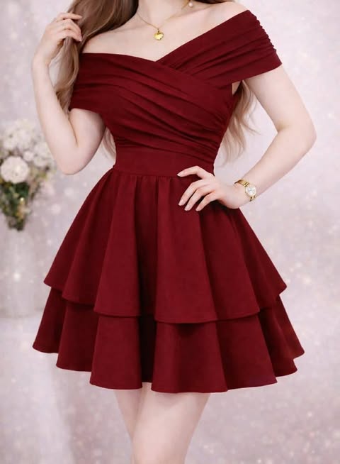 Barbie Offshoulder Mini Dress