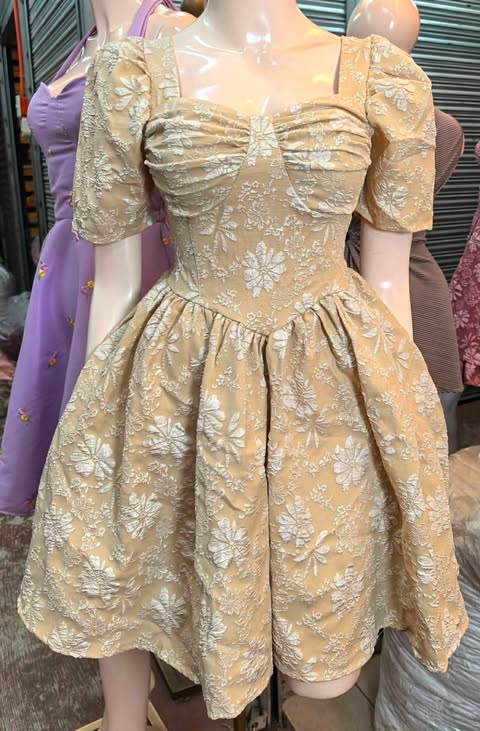 Bene Puff Mini Dress